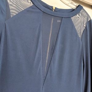 Navy blue, long sleeve dress, S: medium, Express